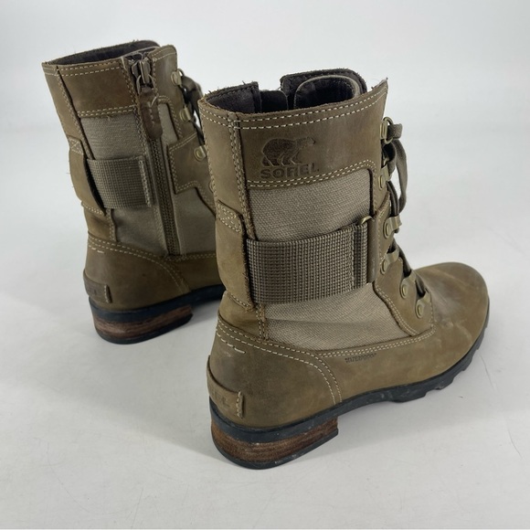 Sorel Emelie II Lace-Up Bootie 3042-245 Women's US 7 Brown Green Midcalf boot - Picture 4 of 7